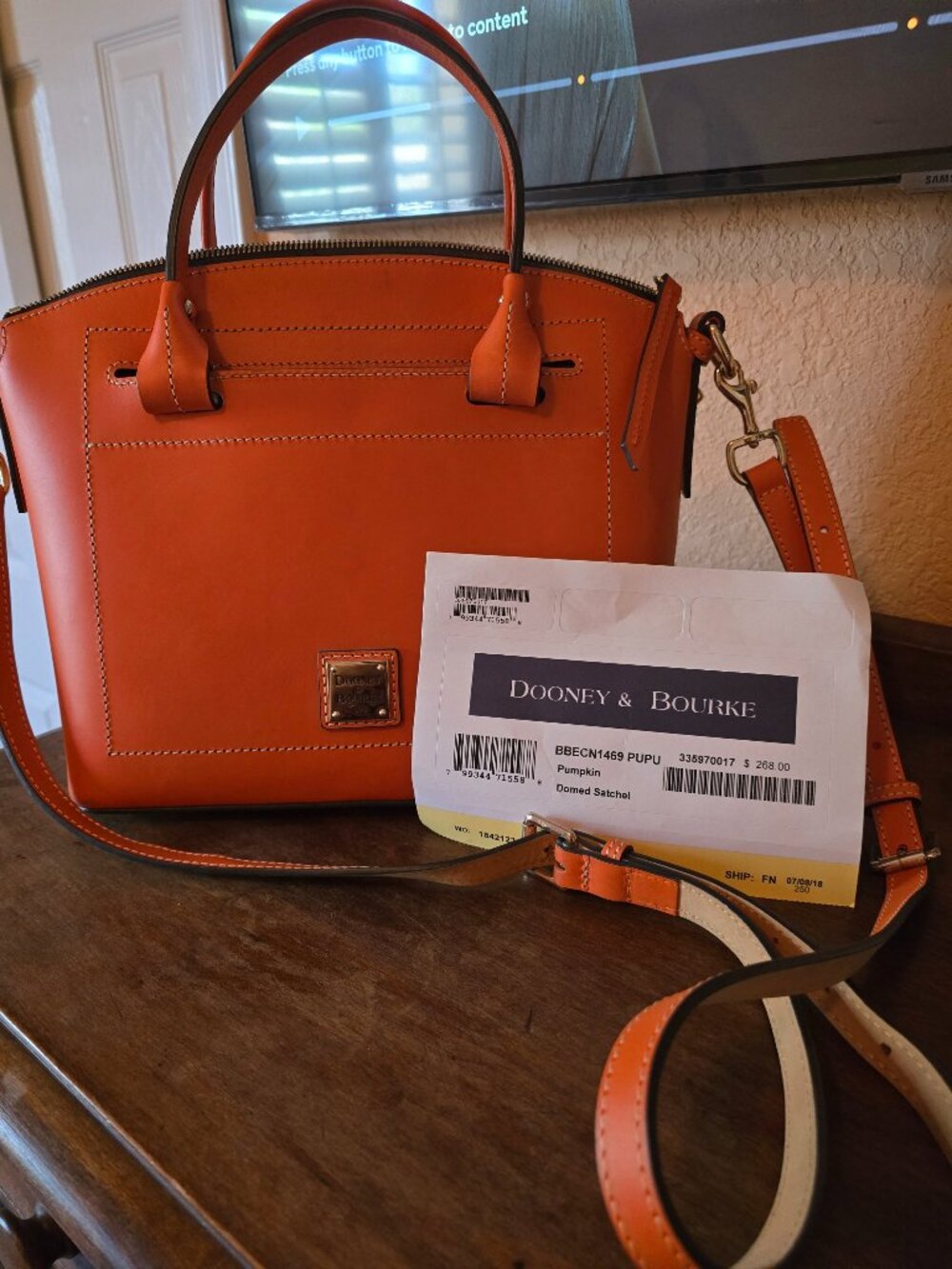 Dooney and Bourke Beacon Dome Satchel